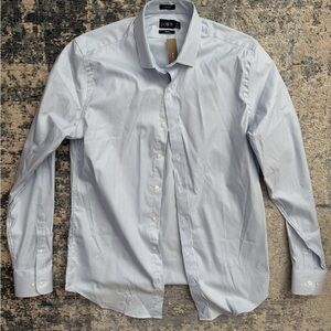 J. Crew Men's Light Blue Thin Stripe Dress Shirt